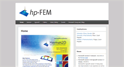 Desktop Screenshot of hpfem.org