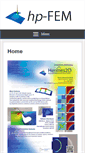 Mobile Screenshot of hpfem.org